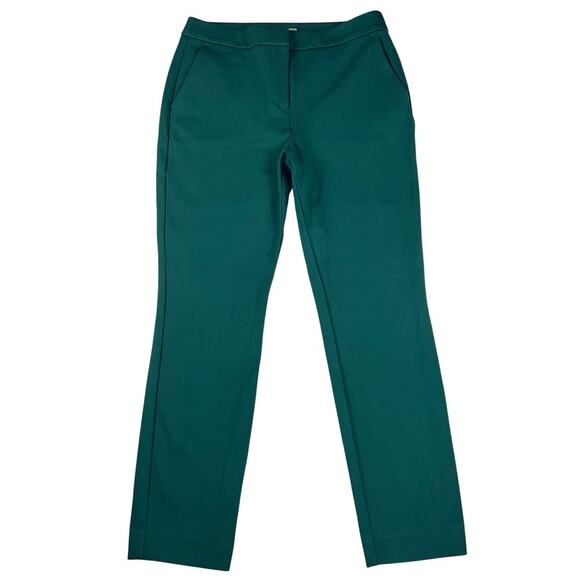 Boden Highgate Ponte Ankle Pants Kelly/Forest Green 28" Inseam Size 10L - Picture 1 of 10